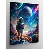 Tablomega Kanvas Tablo Astronot Ve Uzay