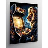 Tablomega Kanvas Tablo Atari Oynayan Aslan
