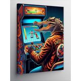 Tablomega Kanvas Tablo Atari Oynayan Timsah