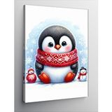 Tablomega Kanvas Tablo Atkılı Penguen