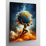 Tablomega Kanvas Tablo Atlas Ve Dünya