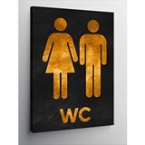 Tablomega Kanvas Tablo Bayan Ve Bay Wc Simgesi