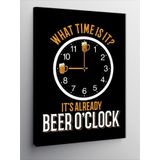 Tablomega Kanvas Tablo Beer O'Clock Yazısı