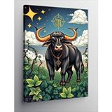Tablomega Kanvas Tablo Boğa Burcu Tasarımı
