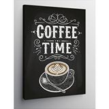 Tablomega Kanvas Tablo "coffee Time" Yazılı Poster