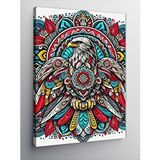 Tablomega Kanvas Tablo Detaylı Kuş Motifi Deseni