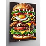 Tablomega Kanvas Tablo Dev Burger Ve Malzemeler
