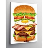 Tablomega Kanvas Tablo Dev Hamburger Ve Lezzet Şöleni