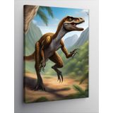 Tablomega Kanvas Tablo Dinozor T-Rex Av Peşinde