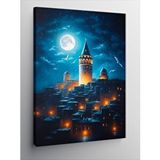 Tablomega Kanvas Tablo Galata Kulesi Gecesi