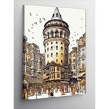 Tablomega Kanvas Tablo Galata Kulesi Tarihi