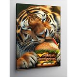 Tablomega Kanvas Tablo Hamburger Kaplan