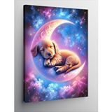 Tablomega Kanvas Tablo Hilal Ve Yavru Köpek