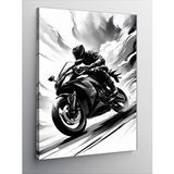 Tablomega Kanvas Tablo Hızlı Motorcu