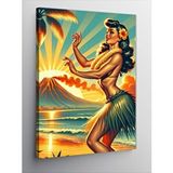 Tablomega Kanvas Tablo Hula Dansı