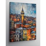 Tablomega Kanvas Tablo İstanbul Manzaralı