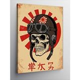 Tablomega Kanvas Tablo Japon İskelet Pilot