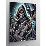Tablomega Kanvas Tablo Karanlık Grim Reaper