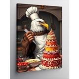 Tablomega Kanvas Tablo Kartal Aşçı Ve Pasta
