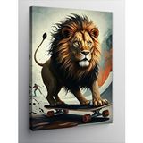 Tablomega Kanvas Tablo Kaykaycı Aslan
