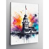 Tablomega Kanvas Tablo Kız Kulesi Çizimi