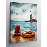 Tablomega Kanvas Tablo Kız Kulesi Ve Çay