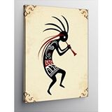 Tablomega Kanvas Tablo Kokopelli Flüt Çalan Figür