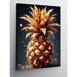 Tablomega Kanvas Tablo Kristal Ananas