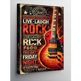 Tablomega Kanvas Tablo Live Laugh Rock Afişi