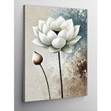 Tablomega Kanvas Tablo Lotus Çiçeği Ve Saflık Simgesi