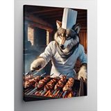 Tablomega Kanvas Tablo Mangal Ustası Kurt