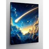 Tablomega Kanvas Tablo Meteor Yağmuru