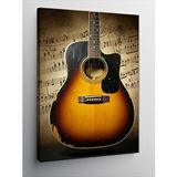 Tablomega Kanvas Tablo Müzikal Akustik Gitar