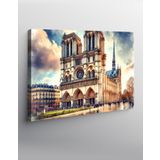 Tablomega Kanvas Tablo Notre Dame Kilisesi