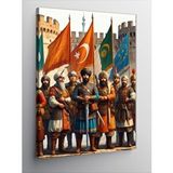 Tablomega Kanvas Tablo Osmanlı Dönemi Sancaklar Ve Askerler