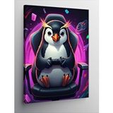 Tablomega Kanvas Tablo Oyun Sever Penguen