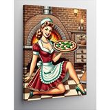 Tablomega Kanvas Tablo Pizza Servis Eden Kadın