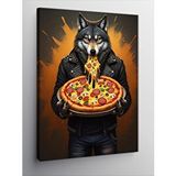 Tablomega Kanvas Tablo Pizza Tutan Kurt
