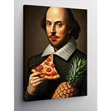 Tablomega Kanvas Tablo Pizza Tutan William Shakespeare