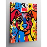 Tablomega Kanvas Tablo Pop Art Köpek Portresi