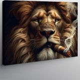 Tablomega Kanvas Tablo Puro İçen Aslan