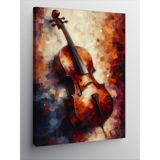 Tablomega Kanvas Tablo Renkli Çello Sanatı - 50x70 Cm
