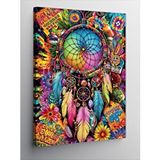 Tablomega Kanvas Tablo Renkli Düş Kapanı Dreamcatcher