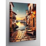 Tablomega Kanvas Tablo Romantik Sahil Kasabası