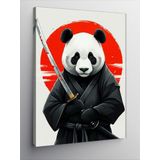 Tablomega Kanvas Tablo Samuray Panda