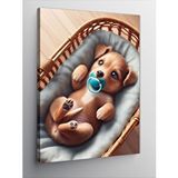 Tablomega Kanvas Tablo Sevimli Bebek Köpek