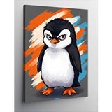 Tablomega Kanvas Tablo Sevimli Penguen Çizimi