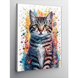 Tablomega Kanvas Tablo Tekir Kedi