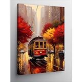 Tablomega Kanvas Tablo Tramvay Ve Şehir