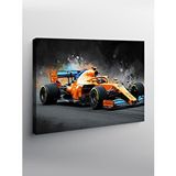 Tablomega Kanvas Tablo Turuncu Formula 1 Aracı